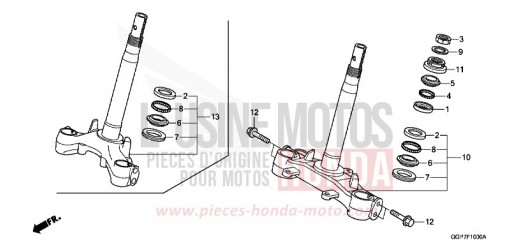 TIGE DE DIRECTION NSC50E de 2014